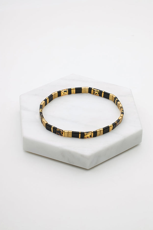 Zafino - TILE bracelet - black / brown